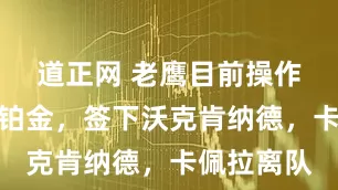 道正网 老鹰目前操作：交易得铂金，签下沃克肯纳德，卡佩拉离队